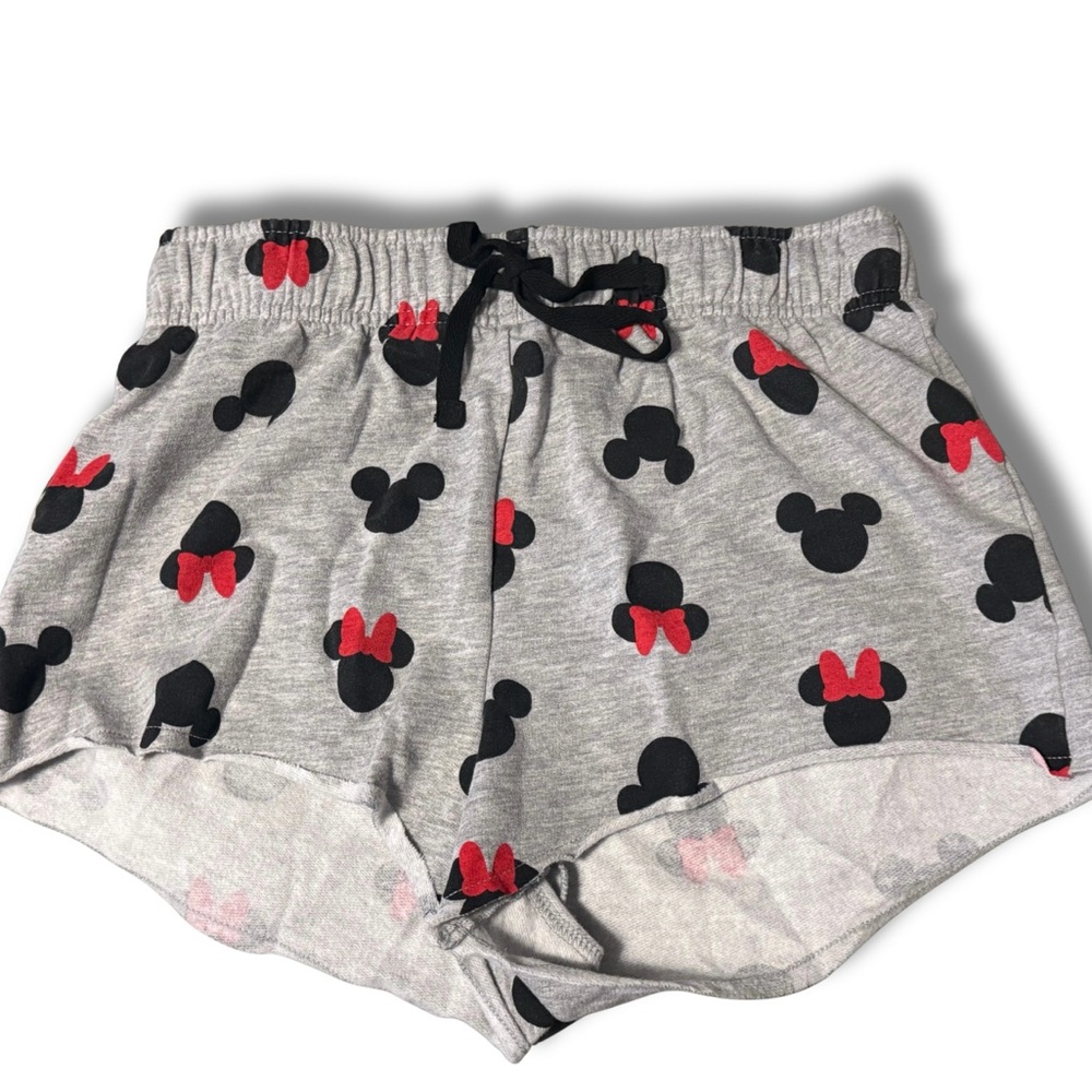 Disney Gray Shorts with Mickey & Minnie Mouse